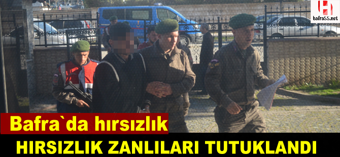 Hırsızlık zanlıları tutuklandı