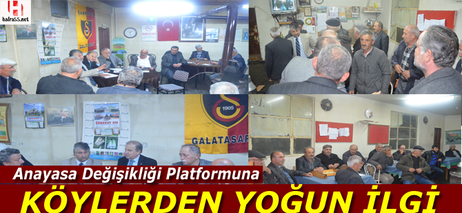 Anayasa Değişikliği Platformu üyelerinden ziyaret