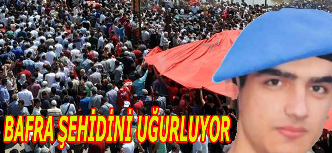 Bafra Şehidini Uğurluyor