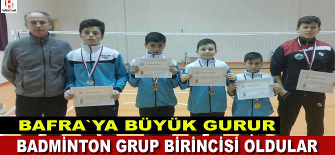 Badminton`da grup birincisi oldular