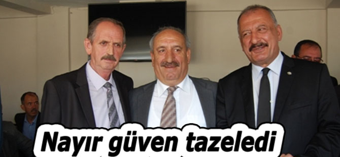 Nayır güven tazeledi