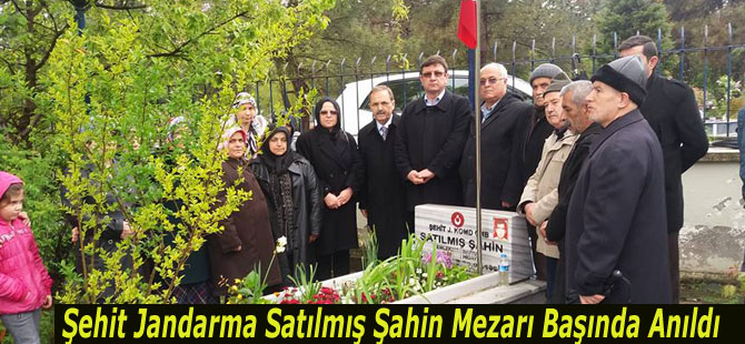 Şehit Jandarma Satılmış Şahin Mezarı Başında Anıldı