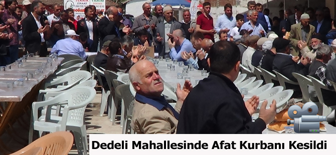 Dedeli Mahallesinde 41.Geleneksel afet kurbanı düzenlendi