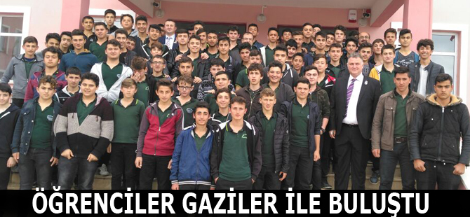 Öğrenciler gaziler ile buluştu