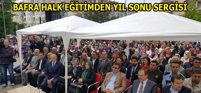 Bafra Halk Eğitim Merkezi yıl sonu sergisi