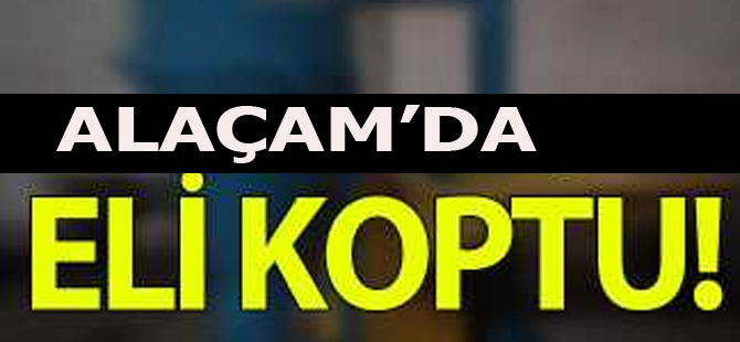 Makinaya elini kaptıran adamın eli koptu