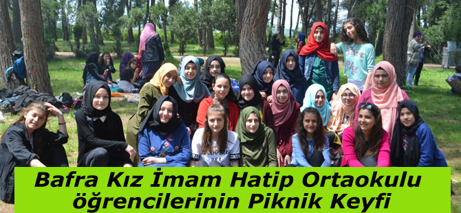 Bafra Kız İmam Hatip Ortaokul öğrencilerinden Piknik