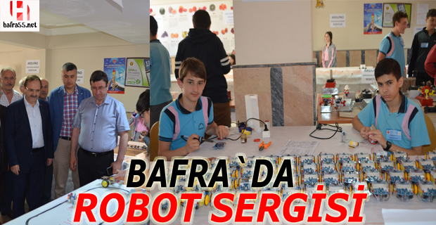 Fatih Ortaokulunda robot ve resim sergisi