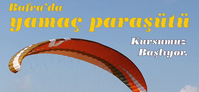 Bafra hava sporları kursu başlıyor