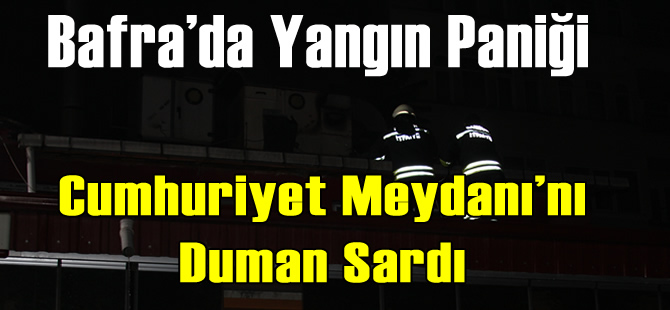 Meydanı duman sardı