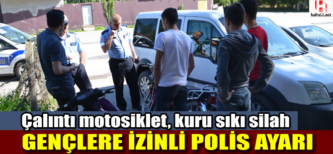 Bafra`da gençlere izinli polis ayarı