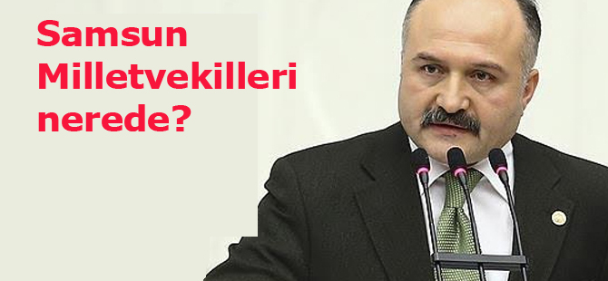 Samsun Milletvekilleri nerede?