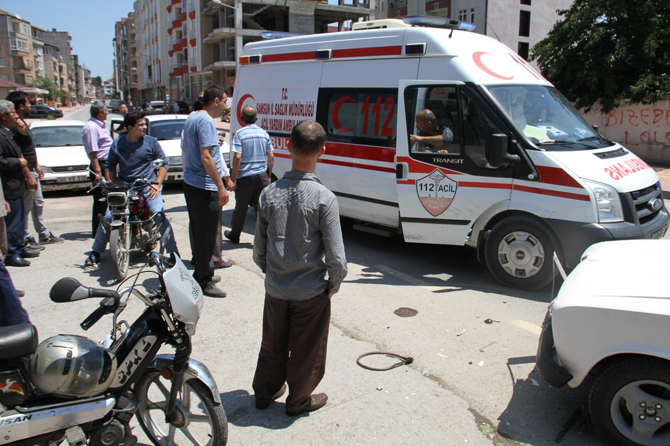 Bafra'da Trafik Kazası 1 kişi yaralandı