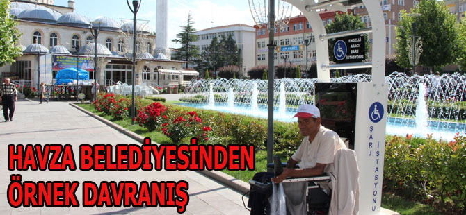 HAVZA BELEDİYESİNDEN ÖRNEK DAVRANIŞ