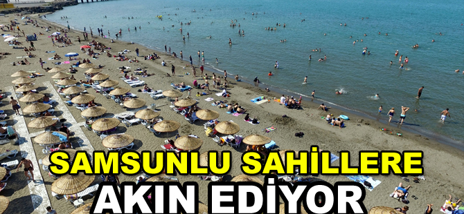 Sıcaktan bunalanlar sahillere akın ediyor