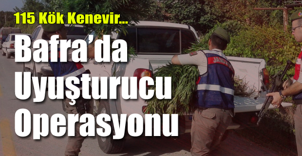 Bafra’da Uyuşturucu Operasyonu