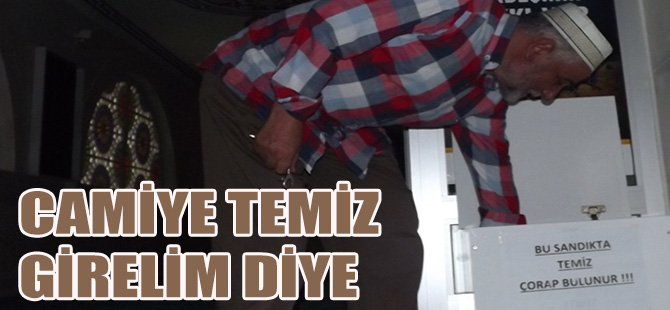 Temizlik İmandandır dedi Üçresiz Çorap Uygulaması Başlattı