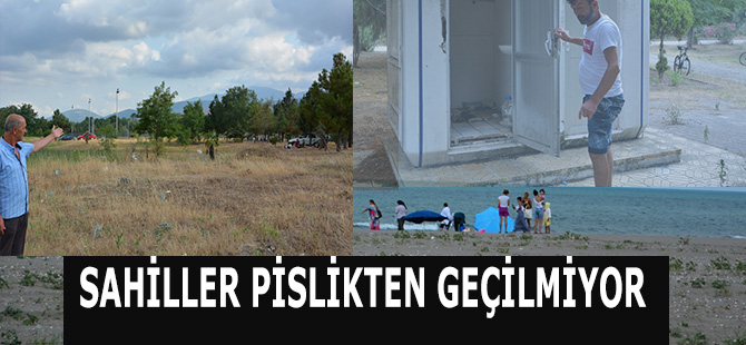 SAHİLLER PİSLİKTEN GEÇİLMİYOR