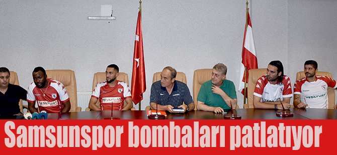 Samsunspor bombaları patlatıyor