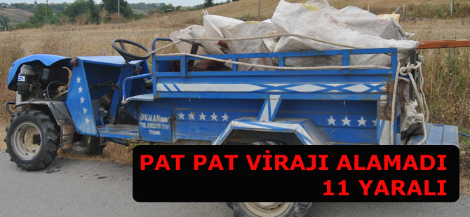 Pat pat virajı alamadı