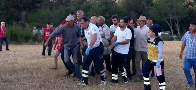 Çiftcinin İmdadına Helikopter Yetişti