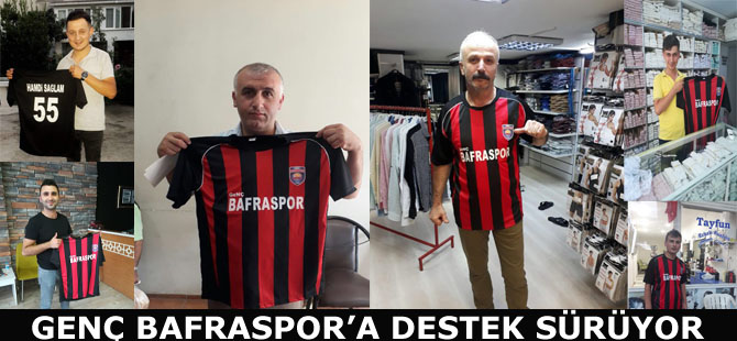 Genç Bafraspor'a esnaf ve vatandaşın desteği sürüyor...