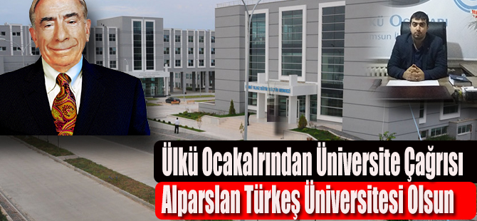 O Üniversitenin adı Alparslan Türkeş Üniversitesi  Olsun