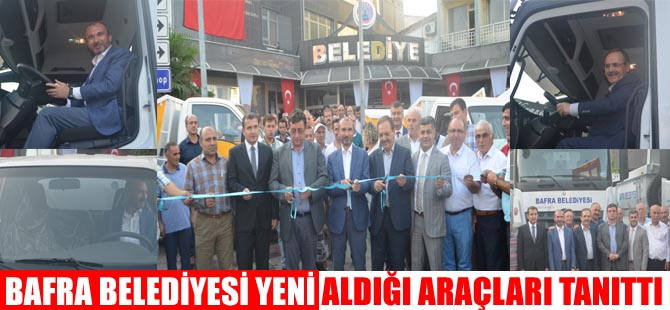 Bafra Belediyesi Yeni Aldığı Araçları Tanıttı