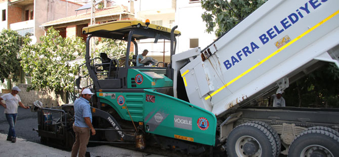 BAFRA'DA 4 MAHALLEDE DAHA ASFALT BAŞLADI