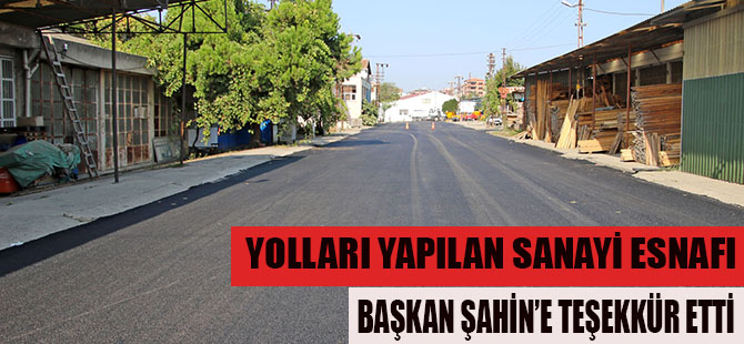 BAFRA SANAYİ ESNAFI BAŞKAN ŞAHİN’E TEŞEKKÜR ETTİ