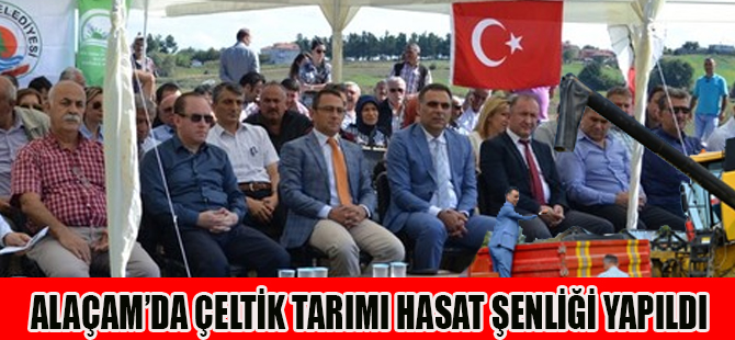 ALAÇAMDA ÇELTİK TARIMI HASAT ŞENLİĞİ YAPILDI