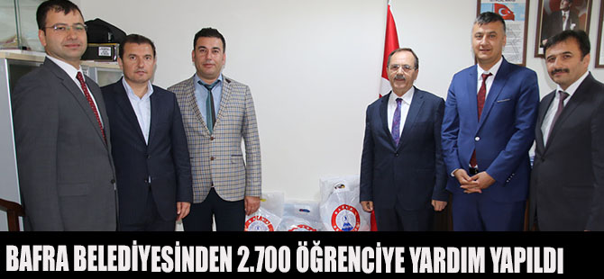 BAFRA BELEDİYESİNDEN 2.700 ÖĞRENCİYE YARDIM YAPILDI