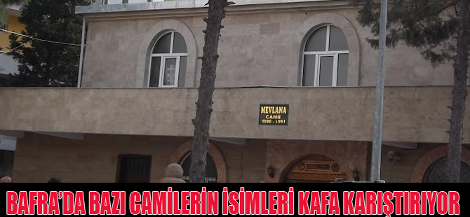 BU CAMİLERİN İSİMLERİNDE BİR YANLIŞLIK VAR