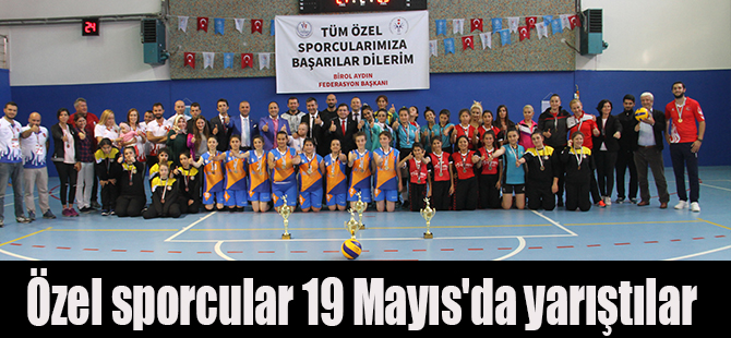 Özel sporcular 19 Mayıs'da yarıştılar