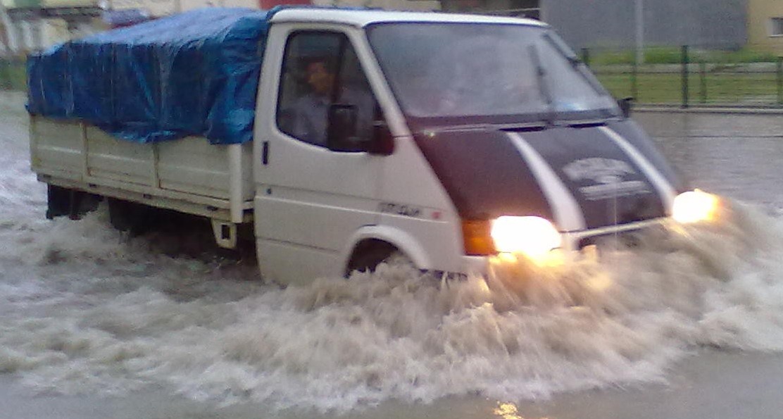 Bafra'da Sağanak Yağış