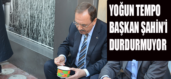 YOĞUN TEMPO BAŞKAN ŞAHİNİ DURDURMUYOR