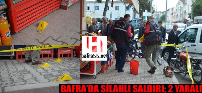 Bafra'da silahlı saldırı 2 yaralı