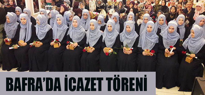 Bafra'da hafızlar için icazet töreni düzenlendi