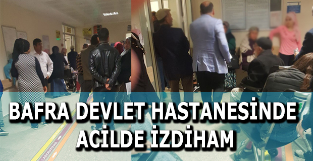 Bafra Devlet Hastanesine akın etti