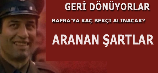 Bafra'ya Kaç Bekçi Alınacak?