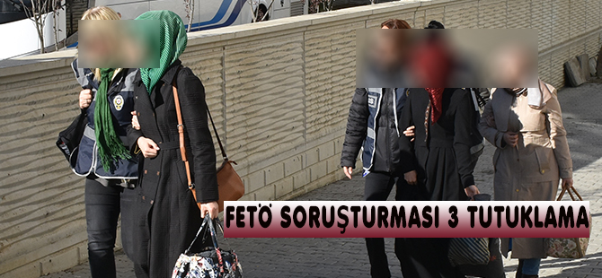 FETÖ Soruşturması 3 tutuklama