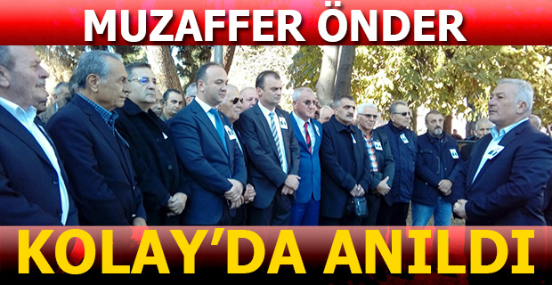 Muzaffer Önder Mezarı Başında Anıldı