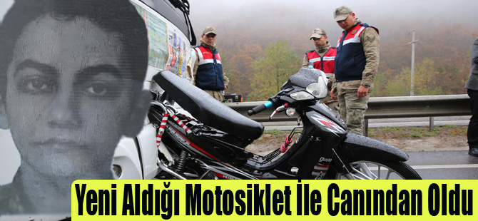 Yeni Aldığı Motosiklet İle Canından Oldu