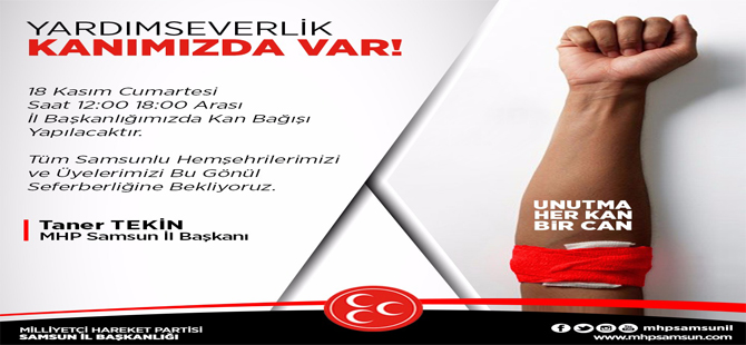 YARDIMSEVERLERİK KANIMIZDA VAR