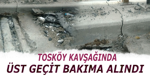 BAFRA’DA TOSKÖY KAVŞAĞINDA KÖPRÜ BAKIMA ALINDI