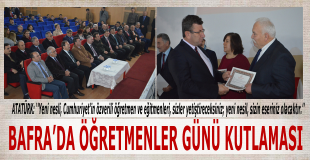 Bafra'da Öğretmenler Günü