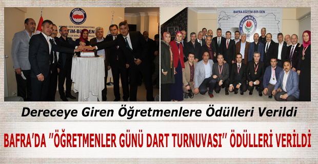 Öğretmenler Günü Dart Turnuvası Ödülleri Verildi