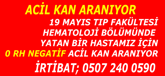 ACİL KAN ARANIYOR !