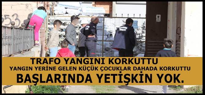 Bafra’da Trafo Yangını