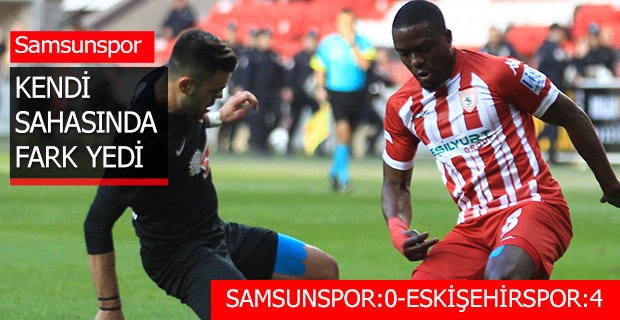 SAMSUNSPOR KENDİ SAHASINDA FARK YEDİ